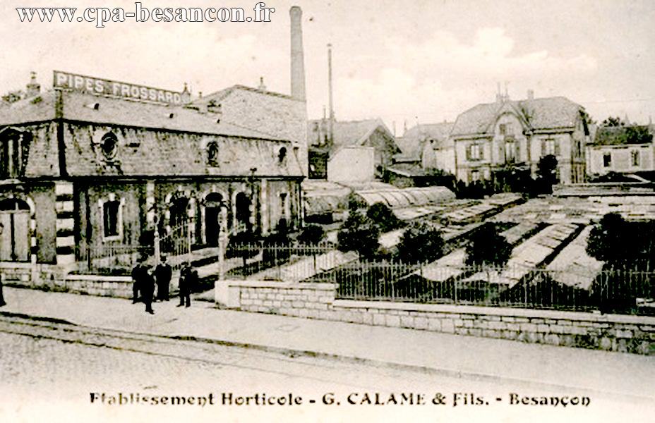 Etablissement Horticole - G. CALAME & FILS. - Besançon